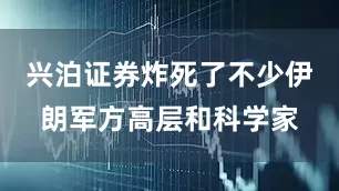 兴泊证券炸死了不少伊朗军方高层和科学家